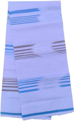 DARKBERRY Striped White Lungi