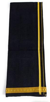 SMT Striped Gold, Black Lungi