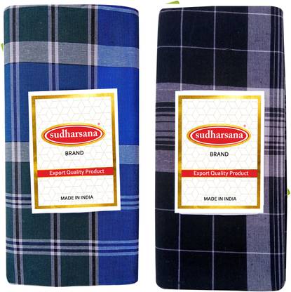 sudharsana Checkered Blue Lungi