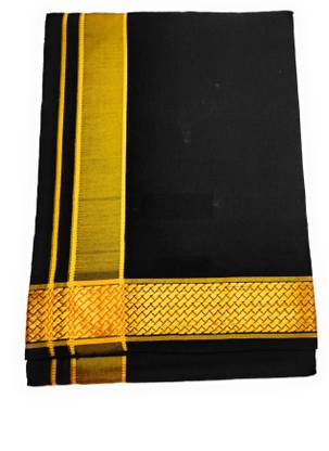shershaan Solid Black Lungi