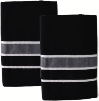 Fantasia Solid Black Lungi