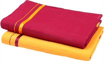 GREEN TEE Solid Multicolor Lungi