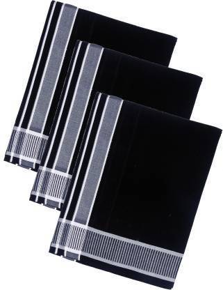 sudharsana Solid Black Lungi