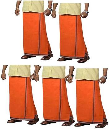 IAgriText Solid Orange Lungi