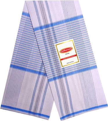 sudharsana Checkered White Lungi