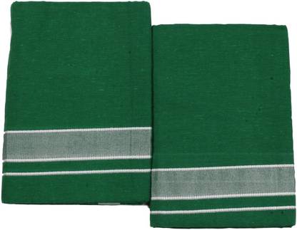 Tharunsha Elite Solid Green Lungi