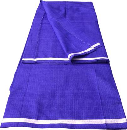 Royal Resham Solid Blue Lungi