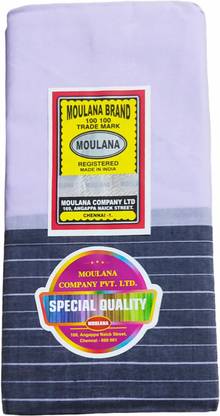 MOULANA TRADE MARK Solid White Lungi