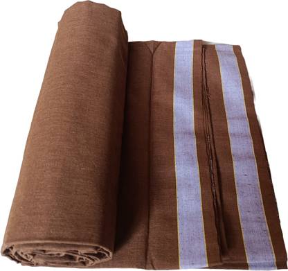 MADRAS LUNGIES PLAIN Solid Brown Lungi