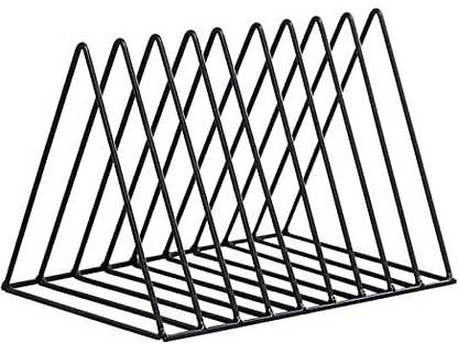 GESCHIR Triangle Magazine Rack Stand, Newspaper Desk Rack, File Holder Organiser Rack Table Top Magazine Holder