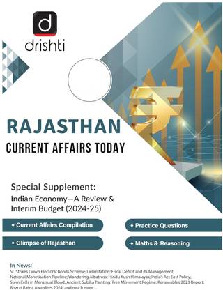 Drishti IAS Rajasthan Current Affairs Today English April 2024 Magazines