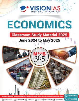 Vision IAS Mains 365 Economy 2025 Photocopy B/W 148 Pages - Mains 365 Economics Magazines