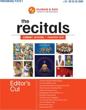 VAJIRAM AND RAVI SEPTEMBER CURRENT Magazines