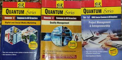 Btech fourth year eight semester quantum series set of 3 Magazines