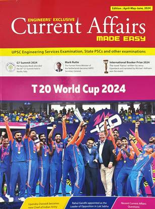 Made Easy Engineer's Current Affairs English April May June 2024 Magazines
