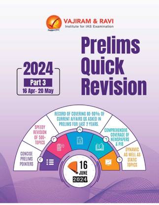 Vajiram & Ravi - Current Affairs Quick Revision (Part-3) - English Medium 2024 Magazines