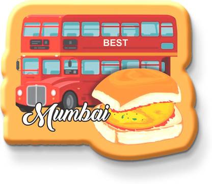 Printsy mumbai-city Fridge Magnet Pack of 1