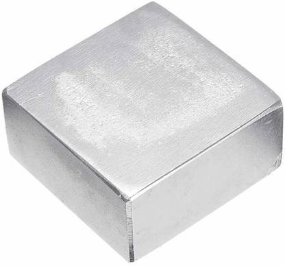 BUI Store House-Hold and Industrial Magnet (50 x 50 x 25 mm, Silver) Multipurpose Office Magnets Pack of 1