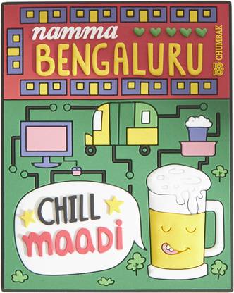 Chumbak Namma Bengaluru Fridge Magnet Pack of 1