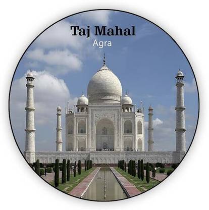 Gift Me Bazar Taj Mahal Fridge Magnet for Refrigerator Whiteboard, Kitchen, and Office Fridge Magnet Pack of 1