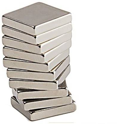 ART IFACT 10 Pieces of 10mm x 10mm x 2mm Neodymium Magnets - N52 Square Magnets Fridge Magnet, Multipurpose Office Magnets, Magnetic Paper Holder Pack of 10