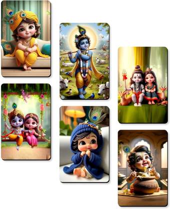 Raptech Fridge Magnets Refrigerator Cute Designs for Home, Kitchen and Office Fridge Magnet Pack of 6
