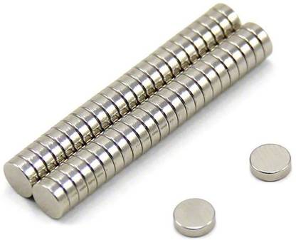 MAGNETICKS 100 Pieces Of 4mm x 1.5mm Neodymium Disc Shaped Magnet Multipurpose Office Magnets, Magnetic Paper Holder, Fridge Magnet, Photo Gallery Magnets Pack of 100