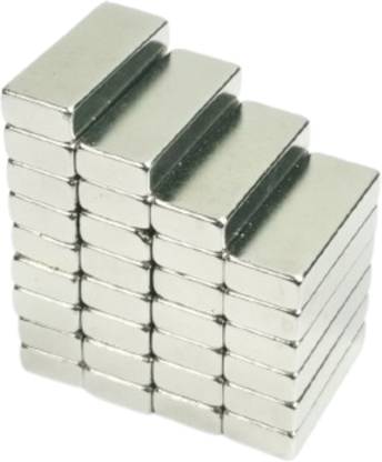 Jinsa 5pcs of 25x10x5mm Rectangle/block Neodymium Rare-Earth Magnets,Arts & crafts Multipurpose Office Magnets Pack of 5