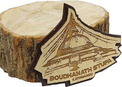 Printtoo Souvenir Wooden Gift Collectibles Kathmandu Nepal Engraved Fridge Magnet Fridge Magnet Pack of 1