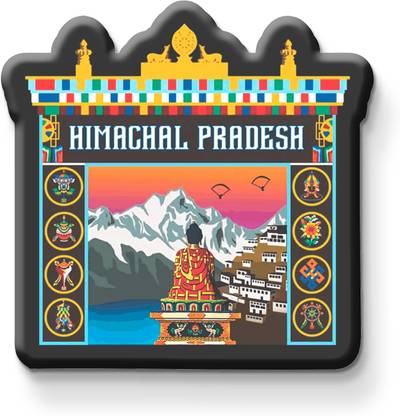 Printsy NEW_Himachal Fridge Magnet Pack of 1