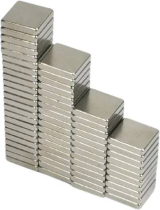 Jinsa 40pcs of 10x10x2mm Rectangle/block Neodymium Rare-Earth Magents, Art & crafts Multipurpose Office Magnets Pack of 40
