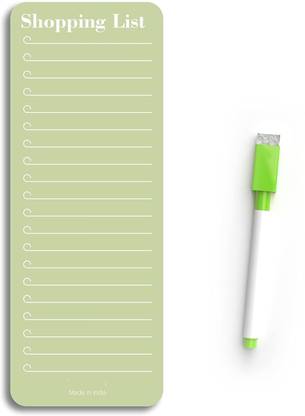 CW Crafts World Fridge Magnet Notepad With Marker Pink Guava Acrylic Fridge Magnet Pack of 1