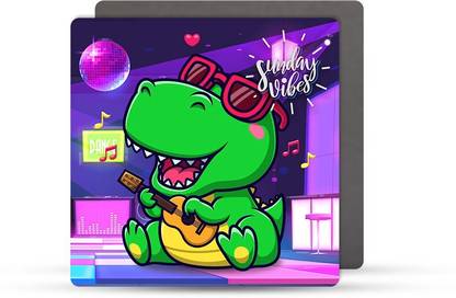ULTRA 3D Lenticular Dinosaur vibes Cartoon Theme Fridge Magnet Pack of 1