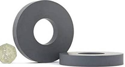 MKHUB Strong Ring Type Magnet 70mmX32mmX15mm | Round Shape Magnet | Multipurpose Office Magnets, Kitchen Organiser Magnet Pack of 2