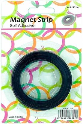 DEZIINE 1PCS Magnetic Tape or Magnetic Strip Self Adhesive (2cm x 1m) Multipurpose Office Magnets Pack of 1