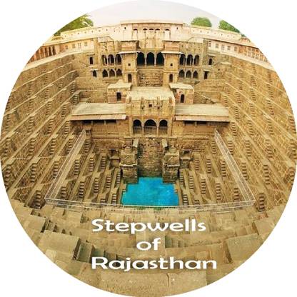 ROYALARTS Stepwell Rajasthan Jaipur Fridge Magnet Fridge Magnet Pack of 1
