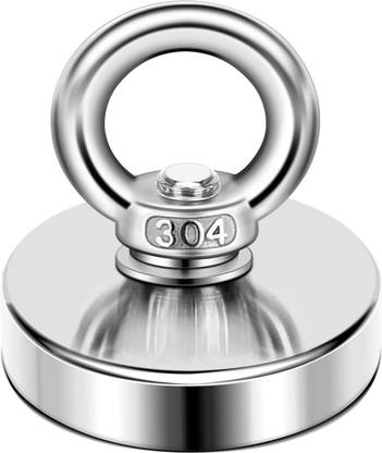 ALEAF 48mm Neodymium Fishing Magnets, 45-60 Kgs Vertical Pulling Force Magnet Multipurpose Office Magnets Pack of 1