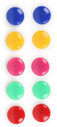 YAJNAS Colorful Magnetic Buttons for Whiteboard (Set Of 10) Fridge Magnet Pack of 10