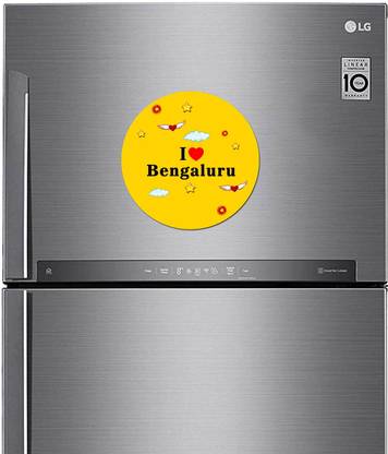 Impresion I Love Bengaluru Souvenir Home Kitchen Décor Gift for Kids, Friends Fridge Magnet Pack of 1