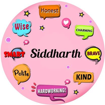 ARTBUG Stylish Fridge Magnet -Gift for Son, Daughter, Kids, Friend, Name -Siddharth Fridge Magnet Pack of 1