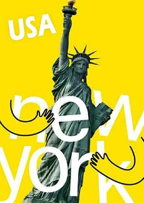 ROYALARTS Ney York Fridge Magnet Fridge Magnet Pack of 1