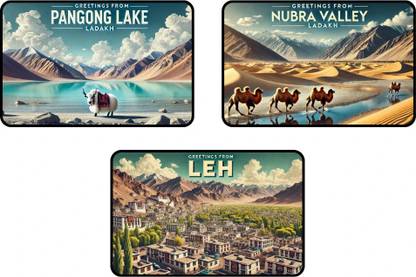 Hoppinglobe Ladakh Fridge Magnet Pack of 3