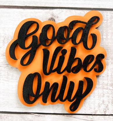 Crafted Forever Good Vibes Only Fridge Magnet Fridge Magnet Pack of 1