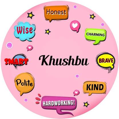 ARTBUG Stylish Fridge Magnet -Gift for Son, Daughter, Kids, Friend, Name -Khushbu Fridge Magnet Pack of 1