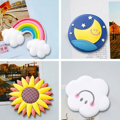 gleevers Cute Sky Shape Fridge Magnets Fridge Magnet Pack of 4
