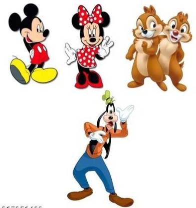 Raptech Fridge Magnets Refrigerator Cute mickey mouse Designs for Home, Kitchen Office Fridge Magnet Pack of 4