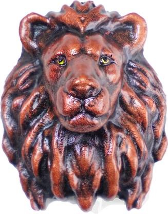 SUPER SOUVENIRS 3D Lion face - Rust Fridge Magnet Pack of 1