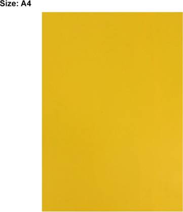 Vintager Non-adhesive Flexible Easy-Cut Magnetic A4 Sheet for DIY Photo Frames (Yellow) Fridge Magnet Pack of 1