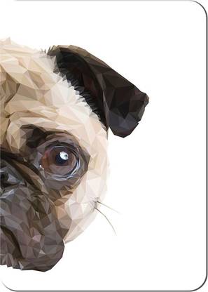 Blue Nexus Blue Nexus Beautiful PUG Dog Decorative Fridge Magnet,4x5" inch_FMGTA32 Fridge Magnet Pack of 1