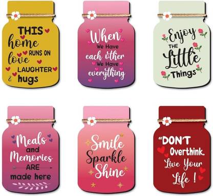 The Crafthives The Crafthives Fridge Magnets for Refrigerator Mason Jar Fridge Magnets,Set of 6 Fridge Magnet Pack of 1
